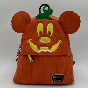 Loungefly Disney Mickey Pumpkin Mini Backpack